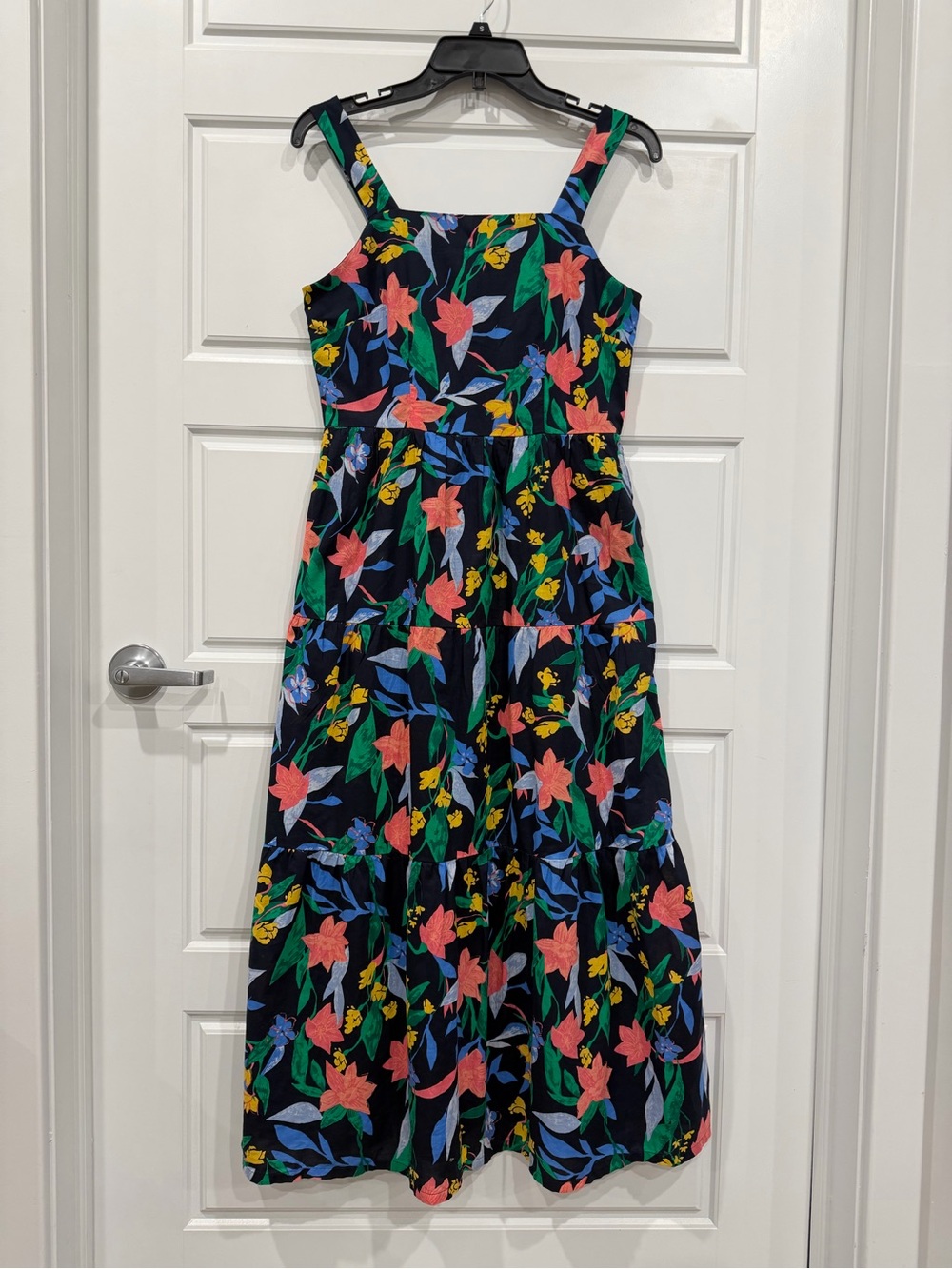 J.Crew Floral Tiered Maxi Dress Women’s Size 2 Multicolor Botanical Garden Party